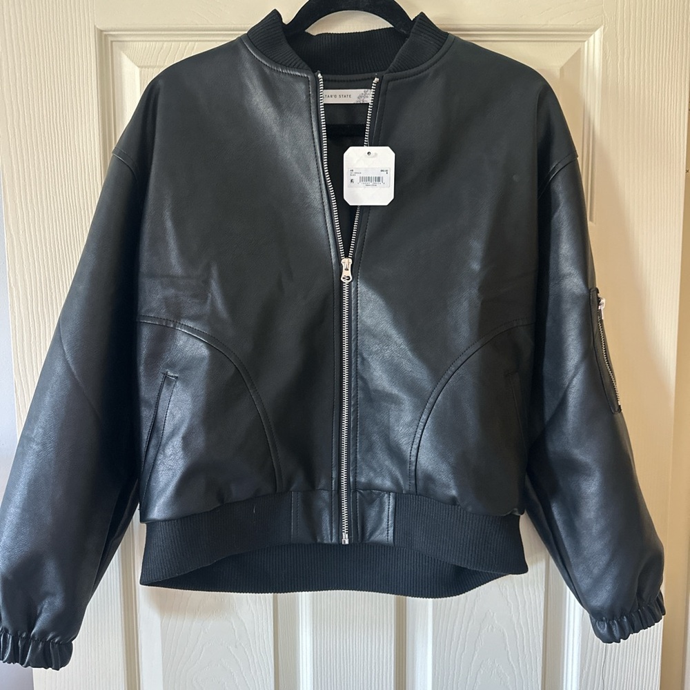 New Alter’d State Leather Bomber Jacket